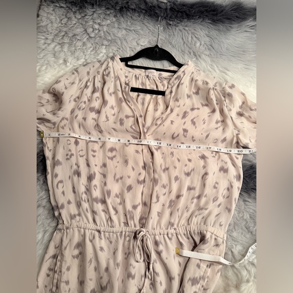 Babaton Cream Bennett 100 % Silk Mini Dress Size L - Picture 9 of 11